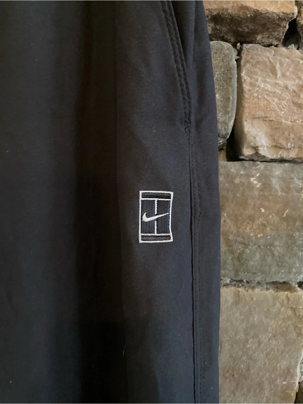 Y2K Nike Black Track Pants Zip Ankle Retro Sportswear